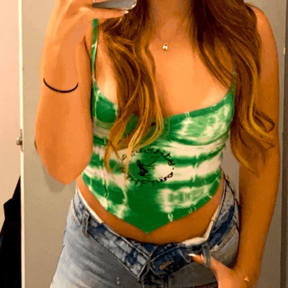 O-Mighty Fairyland Corset Cami in Green